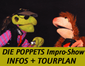 Link-Banner des Impro-Puppentheaters DIE POPPETS - für Kinder und Erwachsene.